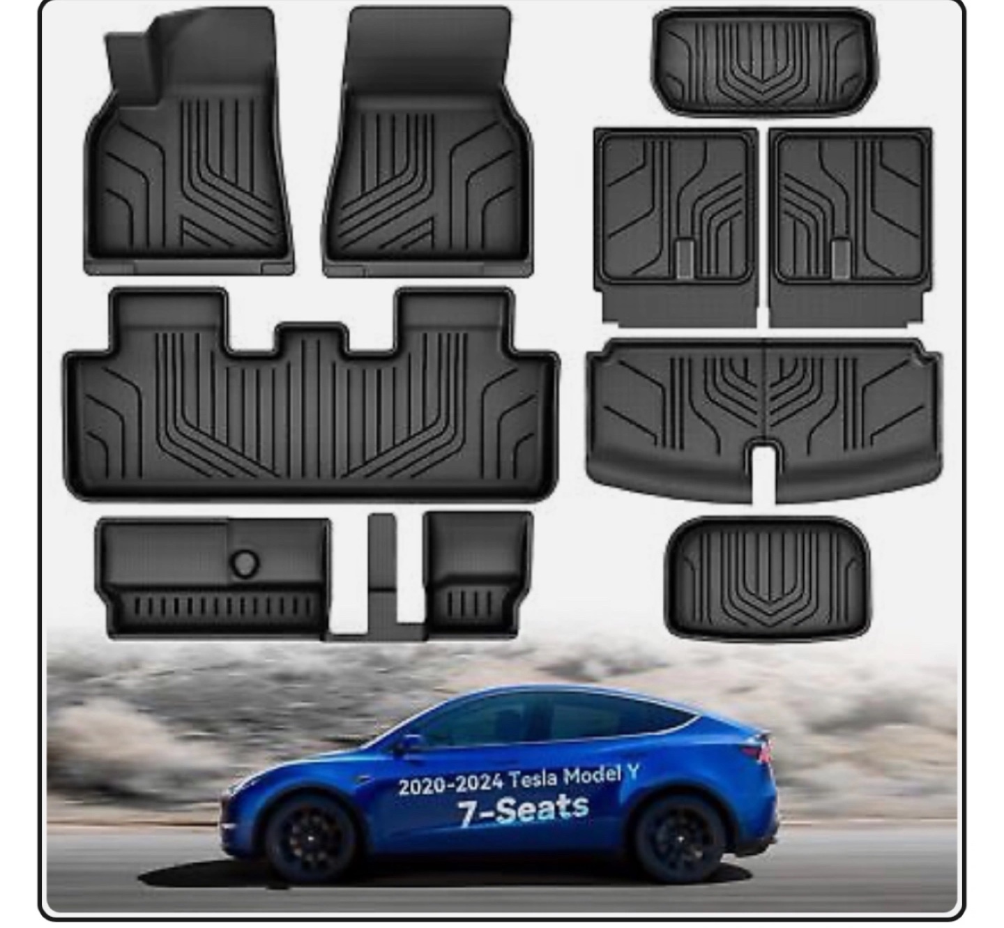 Tesla Model Y 7-Seat All-Weather Floor Mats - photo 4