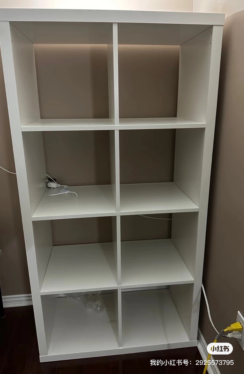 IKEA KALLAX Shelf Unit, High Gloss White - photo 3