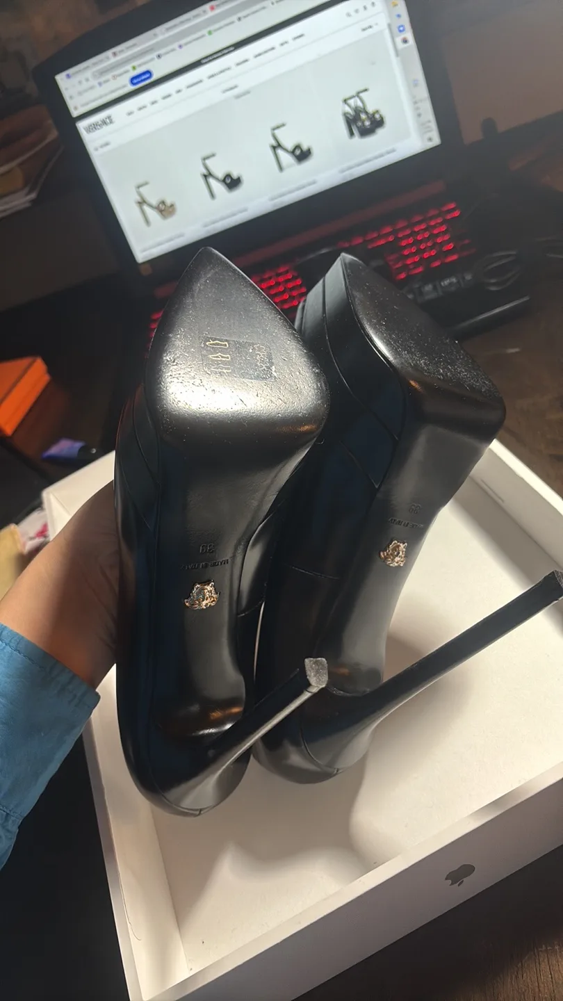 Versace Black Heels/platforms image indicator(3)