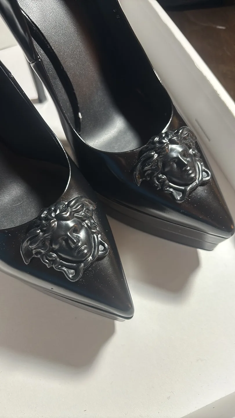 Versace Black Heels/platforms image indicator(2)