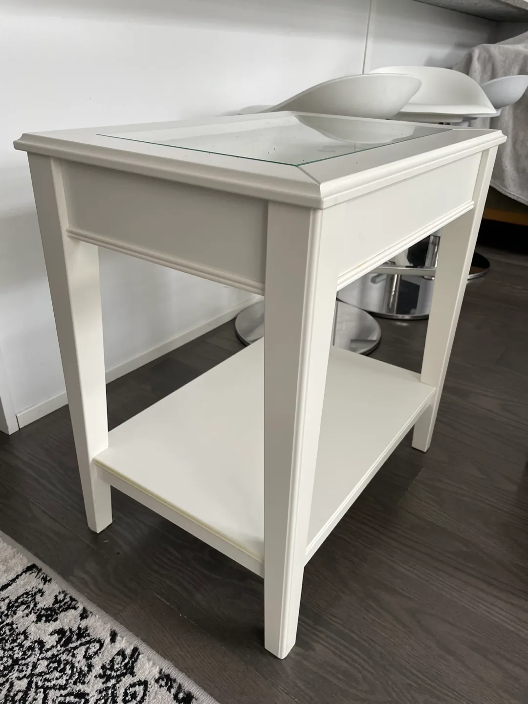 A Big IKEA White Coffee Table and A Small coffee table image indicator(4)