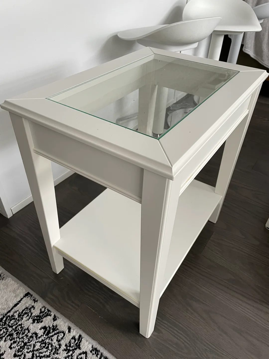 A Big IKEA White Coffee Table and A Small coffee table image indicator(5)