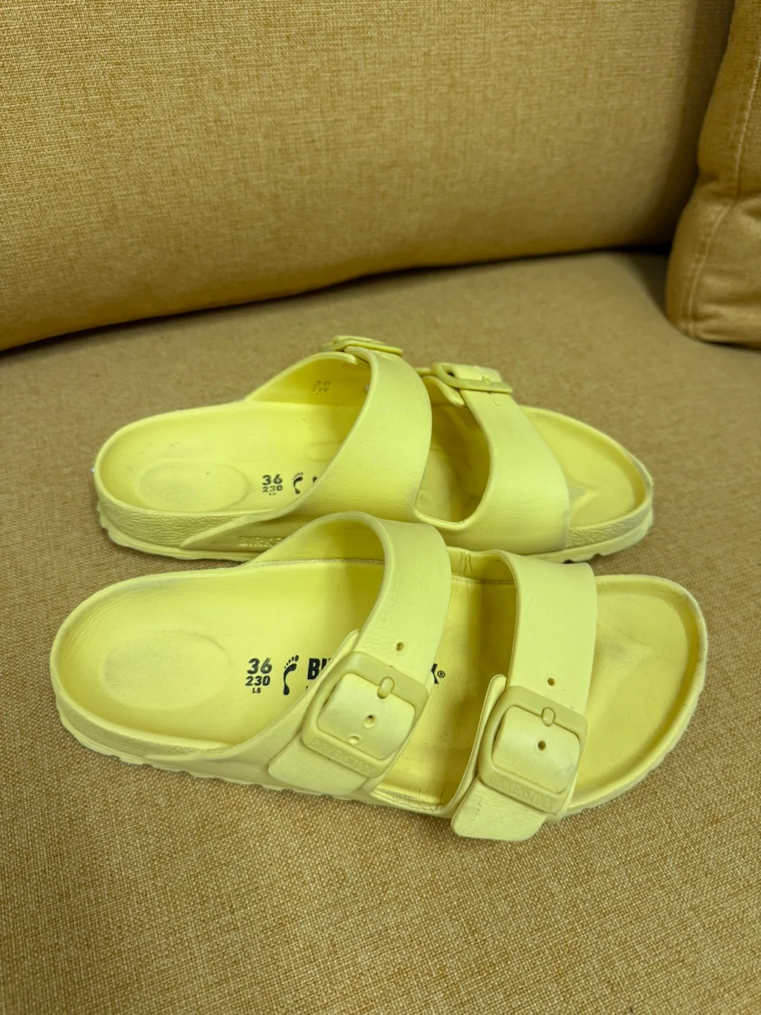 Birkenstock Yellow Sandals thumbnail