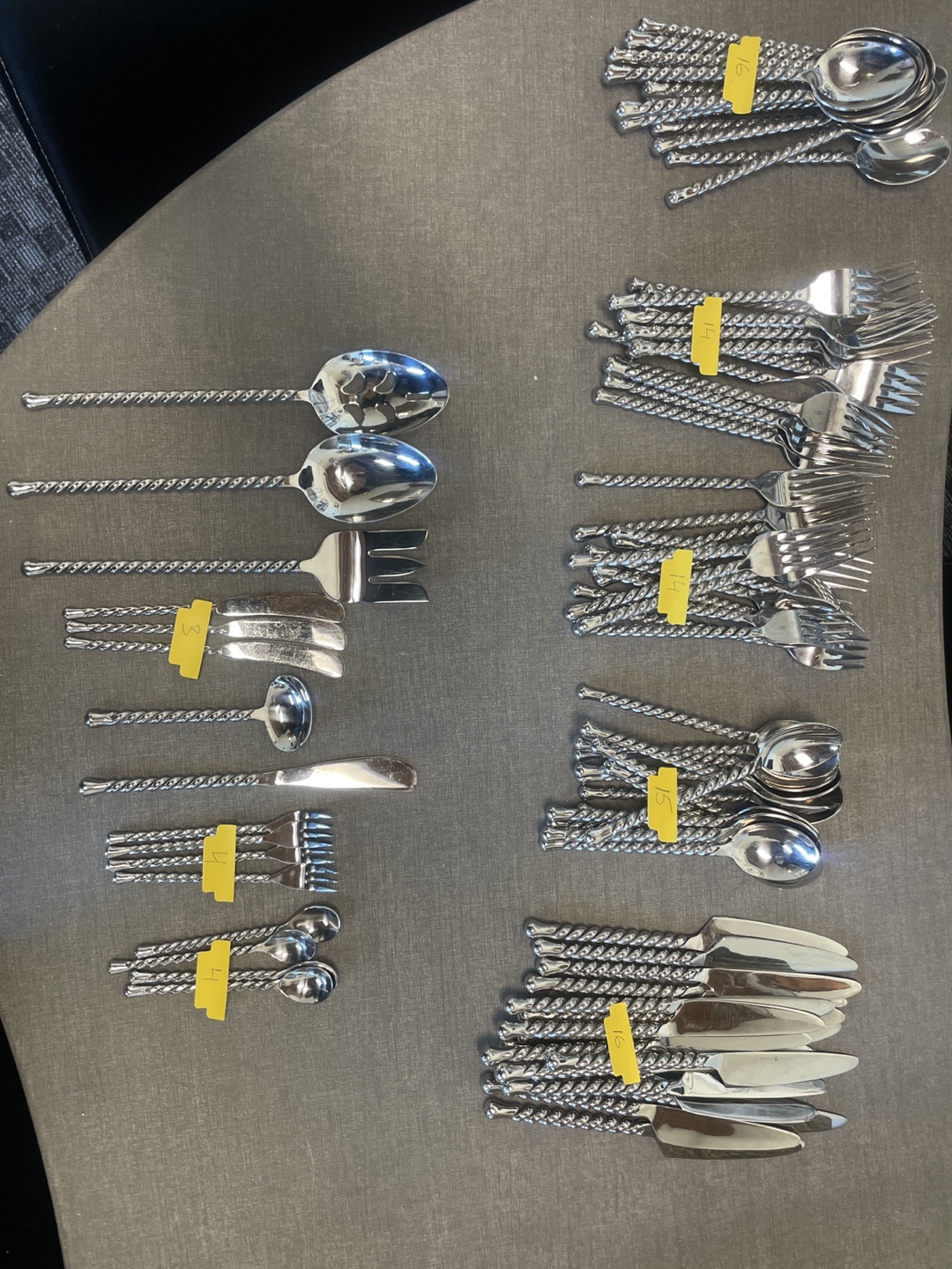 Set of Twisted Silverware