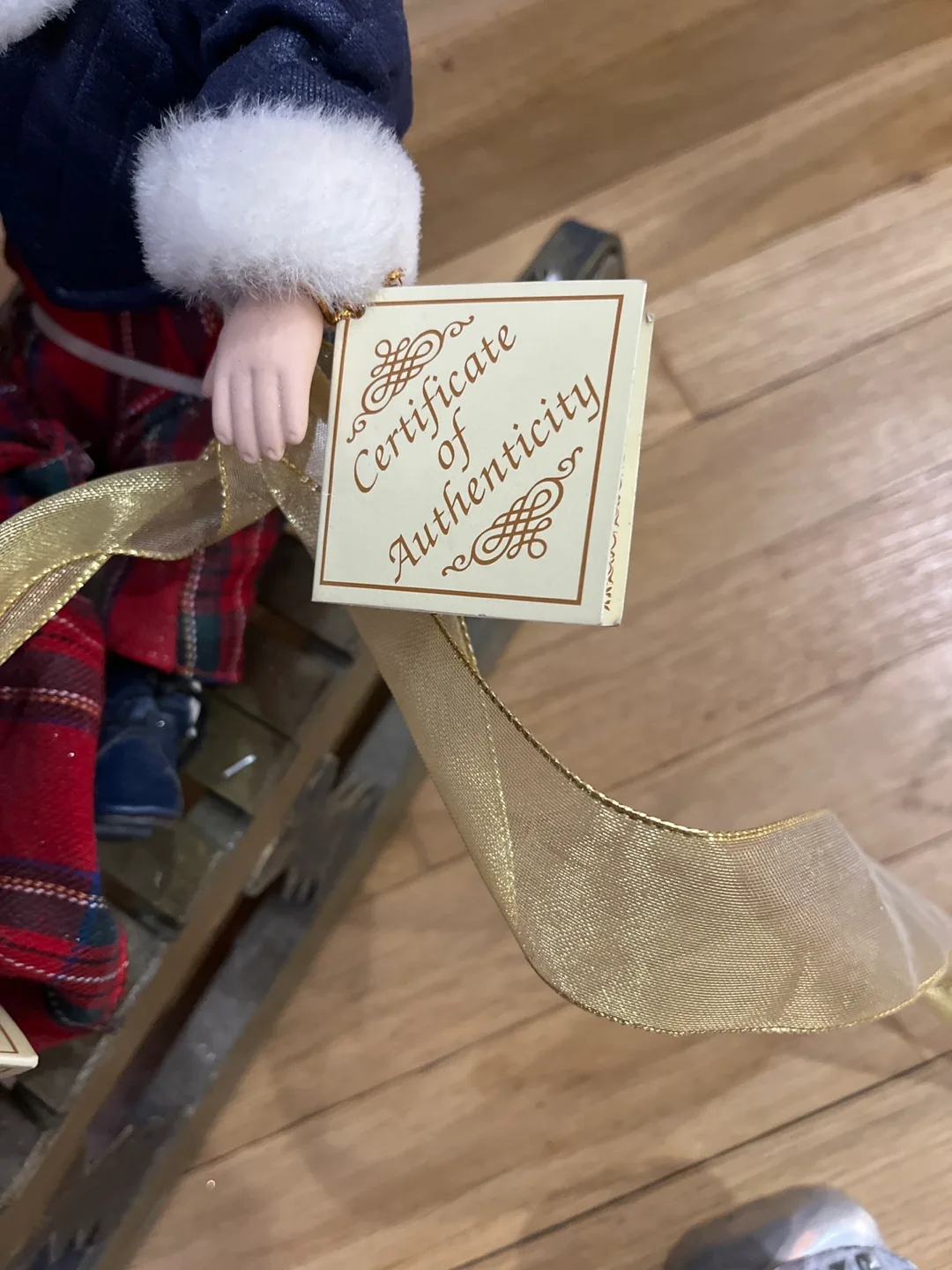 Porcelain Doll Christmas Sled Decoration image indicator(6)