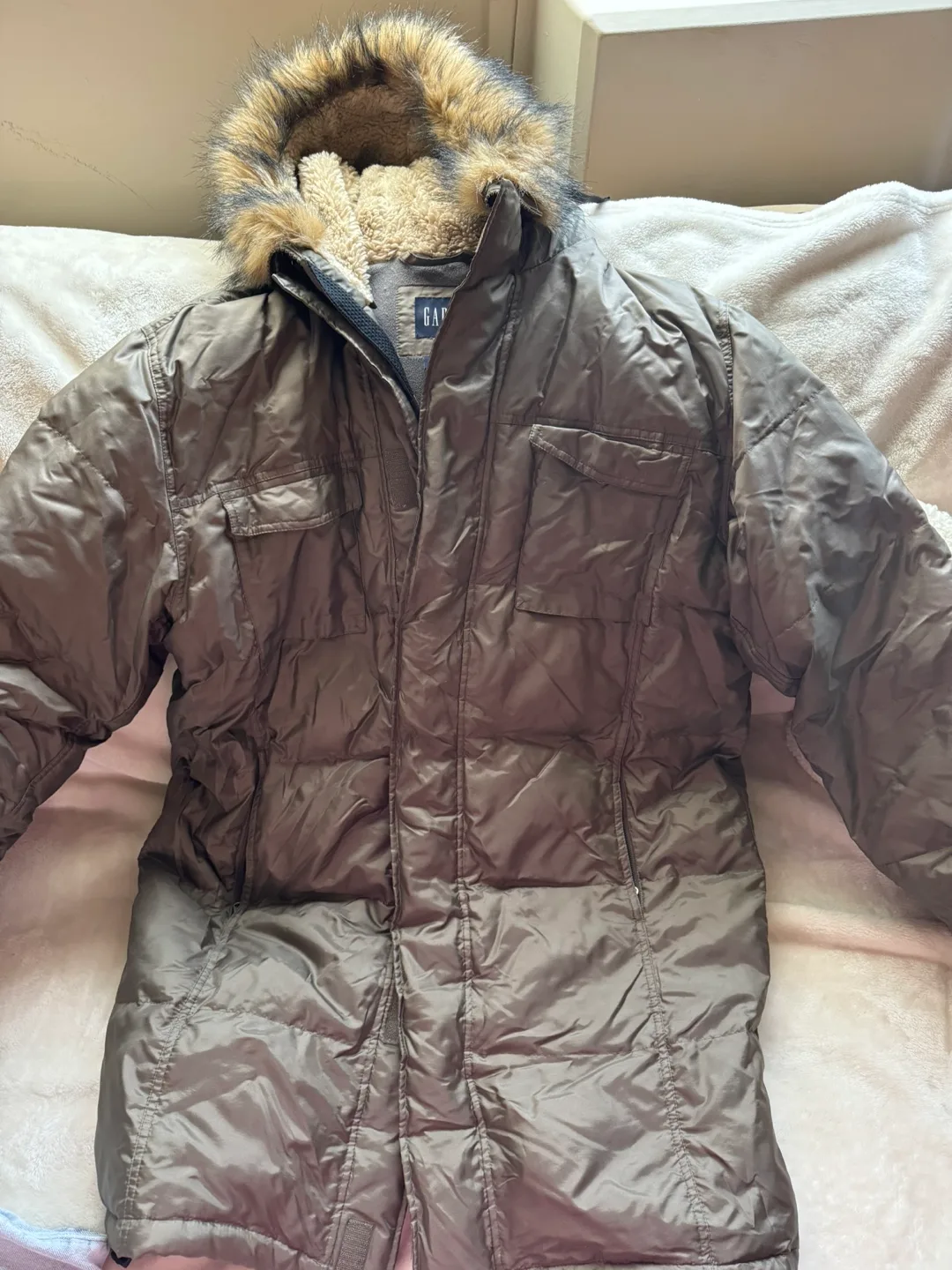 Gap Winter Jacket with Fur Hood image indicator(5)