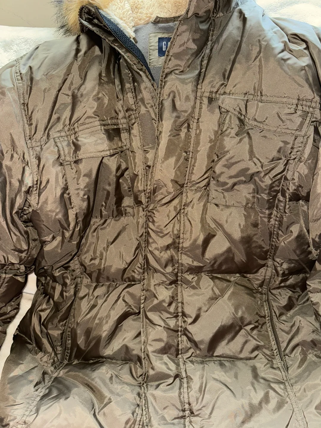 Gap Winter Jacket with Fur Hood image indicator(3)