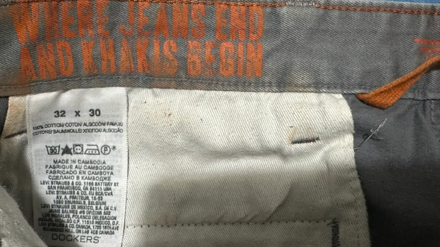 EUC | Dockers | Faded Green Gray Alpha Khaki Pants (Size 32x30) image indicator(9)