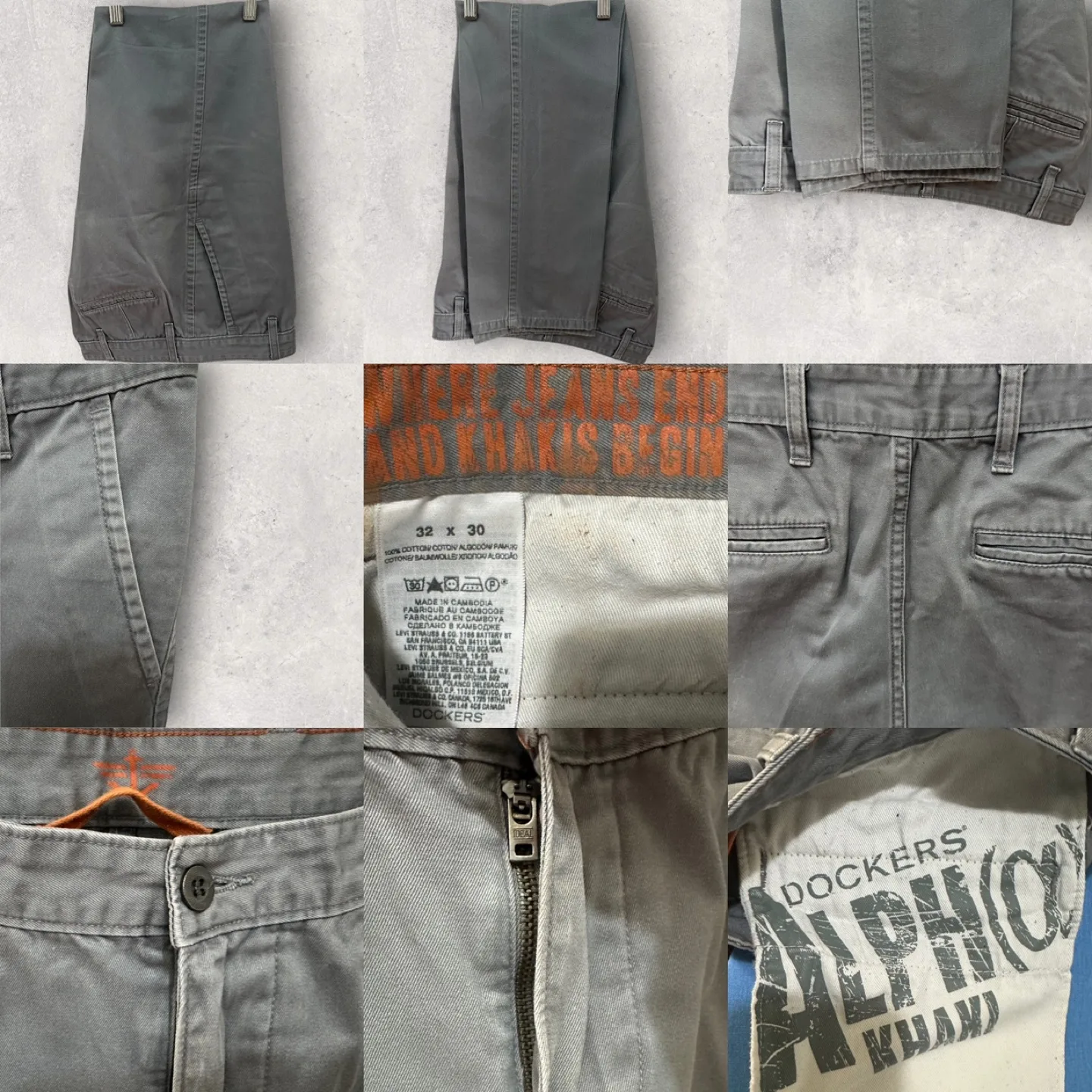 EUC | Dockers | Faded Green Gray Alpha Khaki Pants (Size 32x30) image indicator(2)