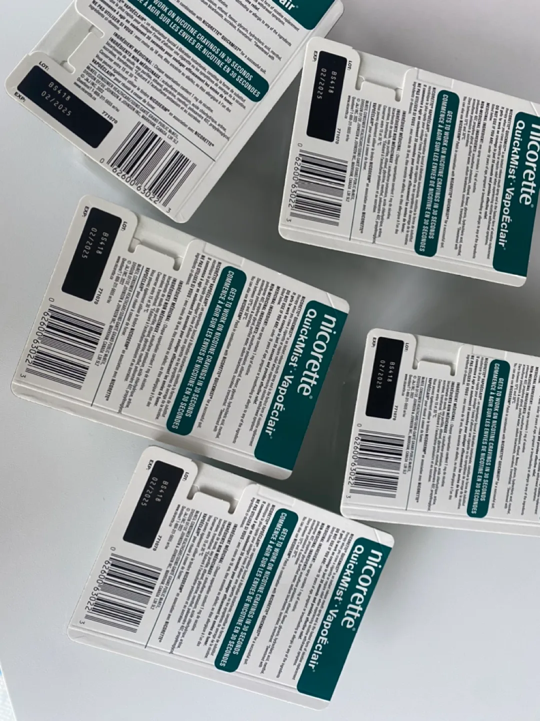 Nicorette QuickMist Spray/ nicotine replacement image indicator(2)