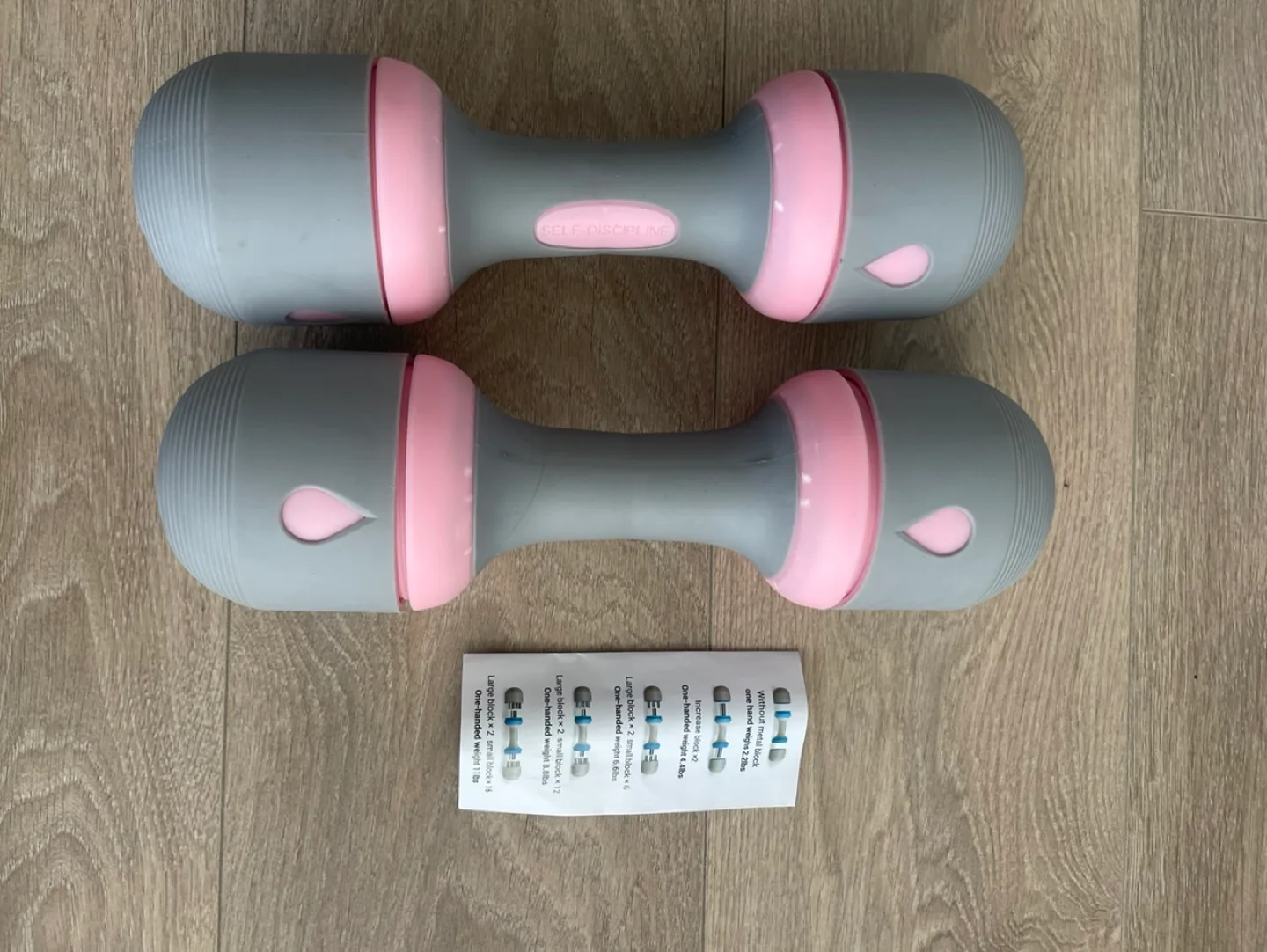 Adjustable Dumbbells, 2-11 lbs x 2 (22lb total) thumbnail