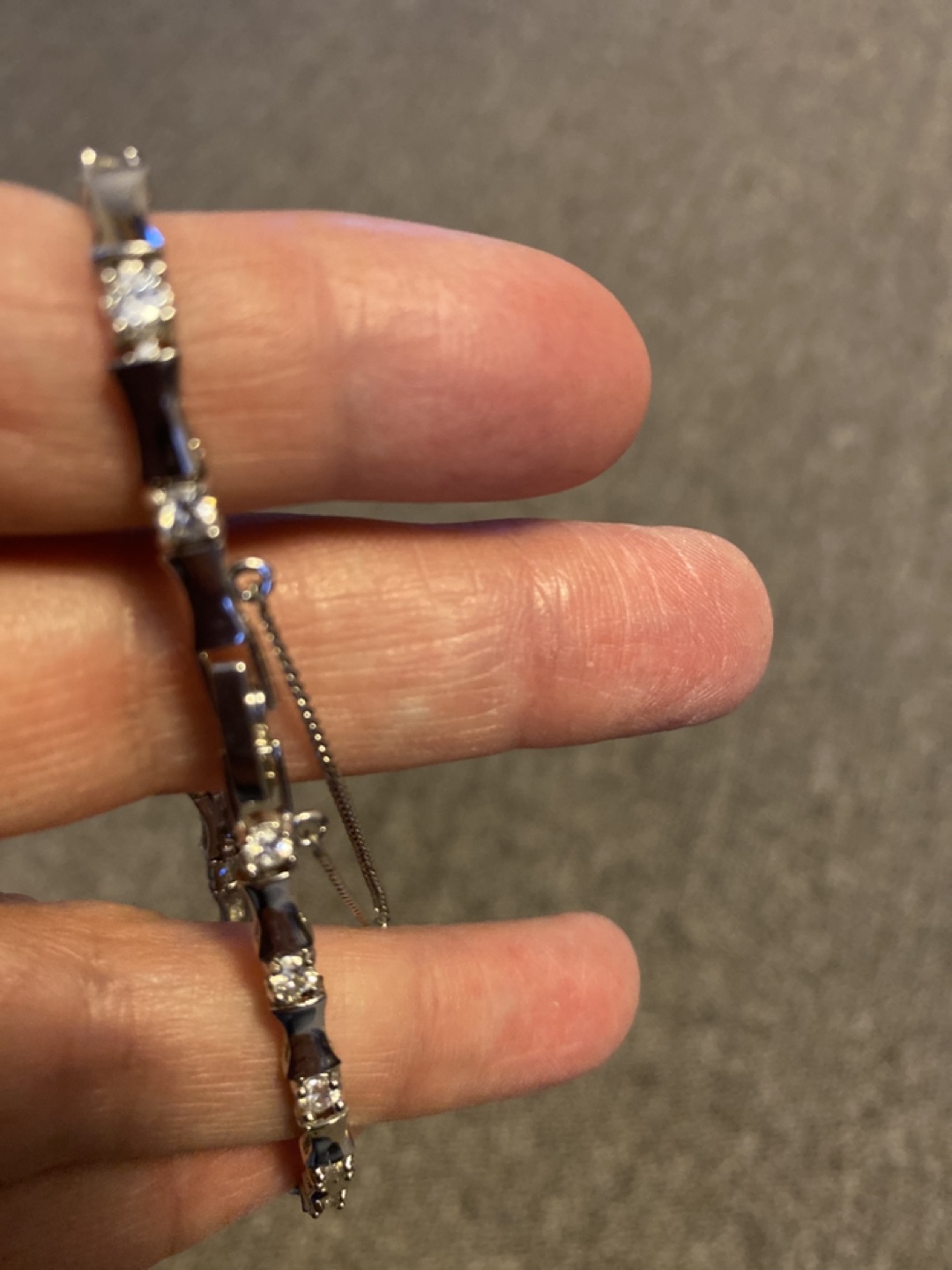 Silver Tone Cubic Zirconia Bracelet - photo 4