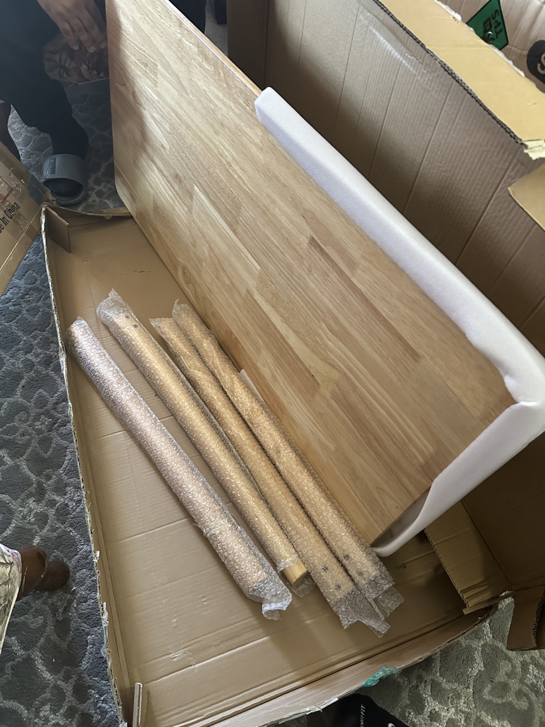 New Unassembled Table