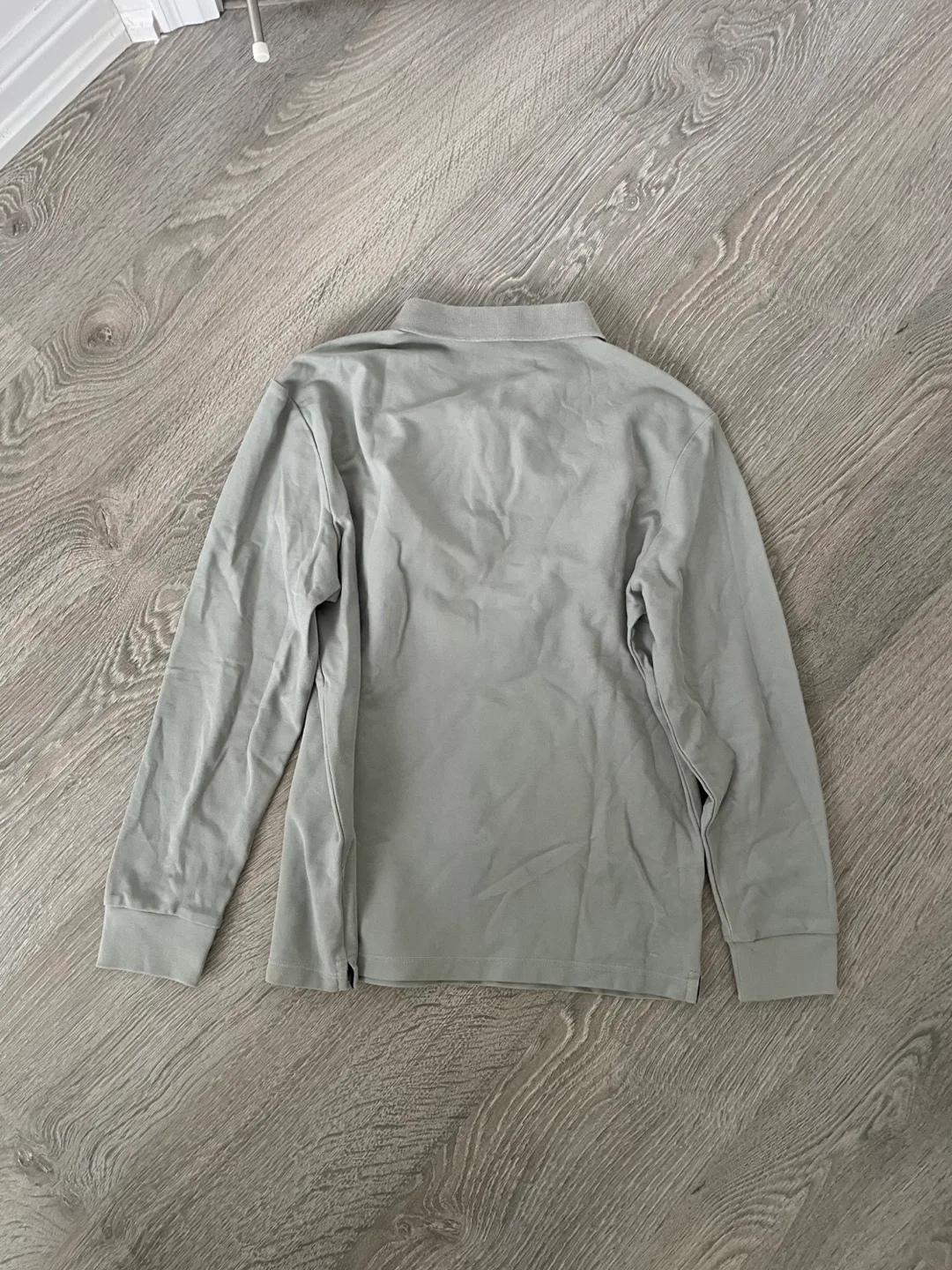 Grey Long Sleeve Polo image indicator(3)