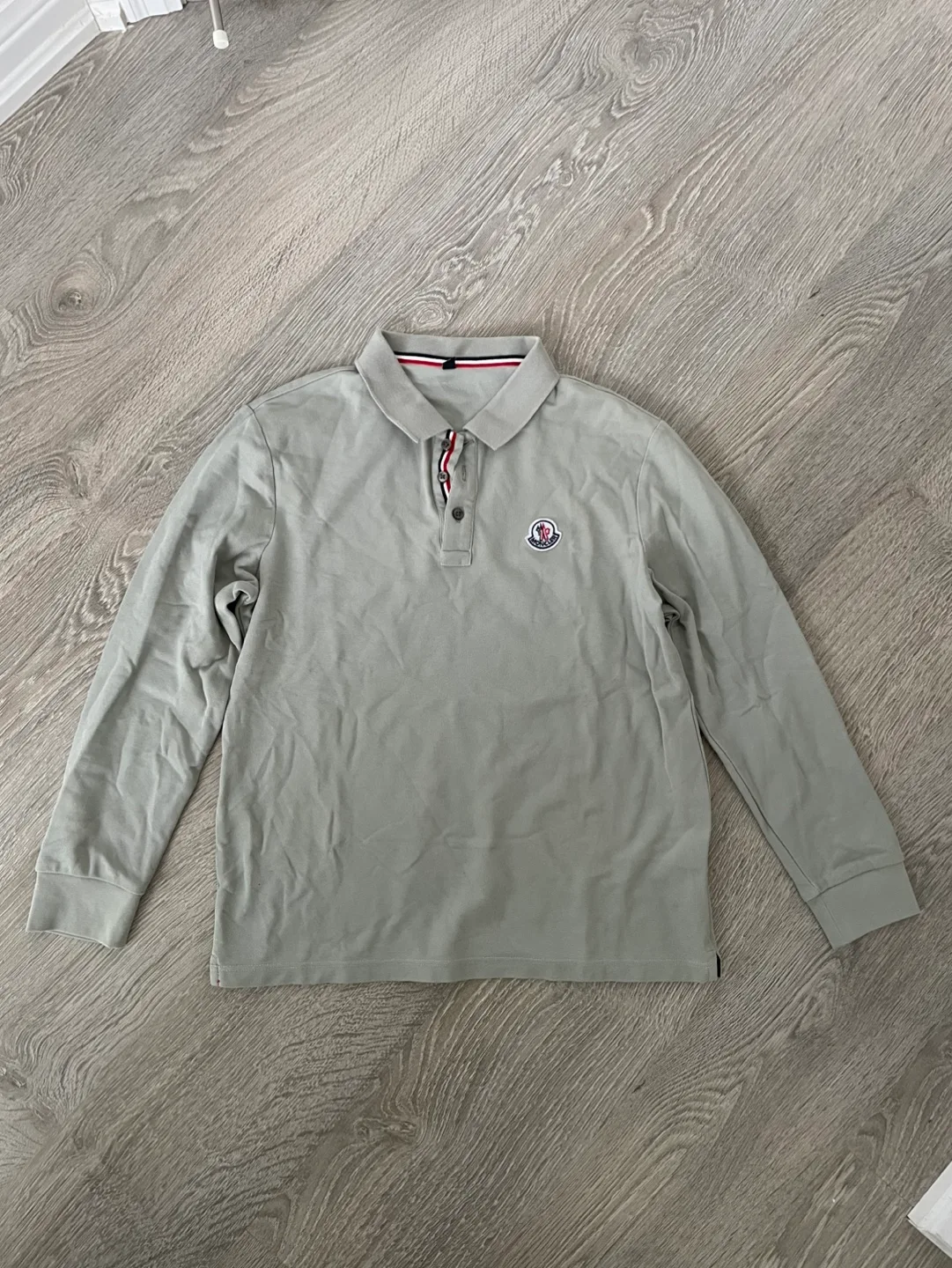 Grey Long Sleeve Polo thumbnail