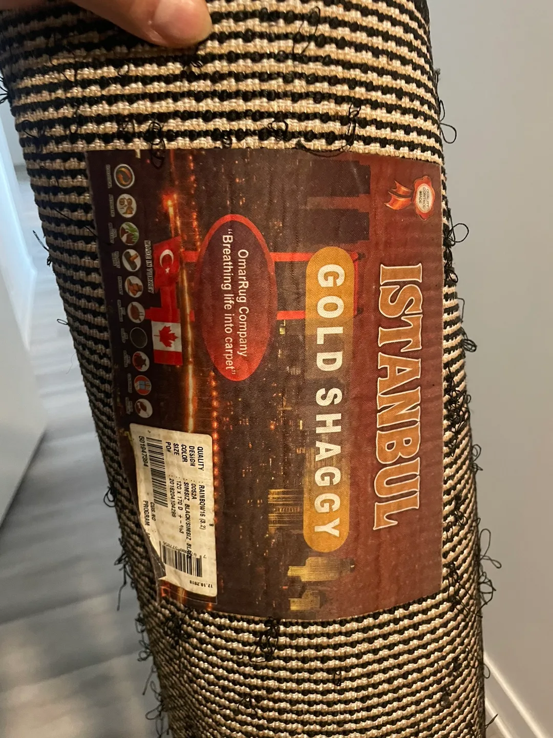 Black Shaggy Rug image indicator(3)