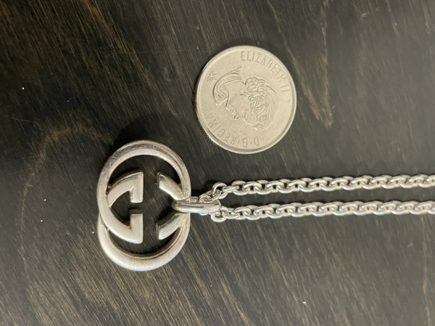 Gucci Interlocking G Necklace in Silver image indicator(3)