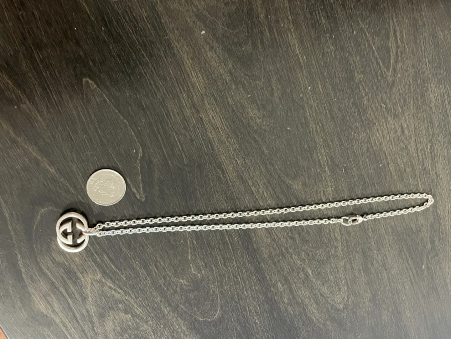 Gucci Interlocking G Necklace in Silver image indicator(2)