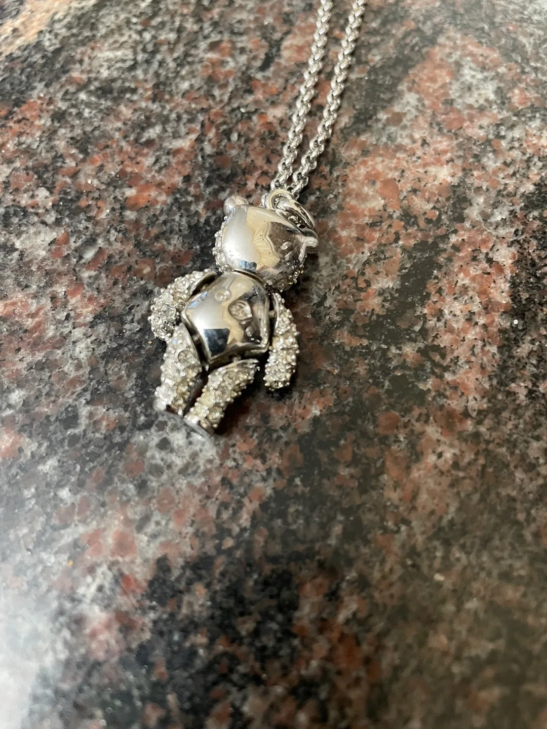 Swarovski Crystal Bear Necklace image indicator(3)