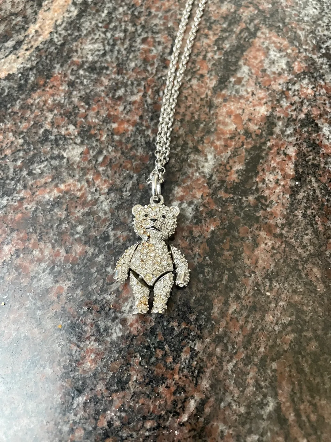 Swarovski Crystal Bear Necklace image indicator(2)