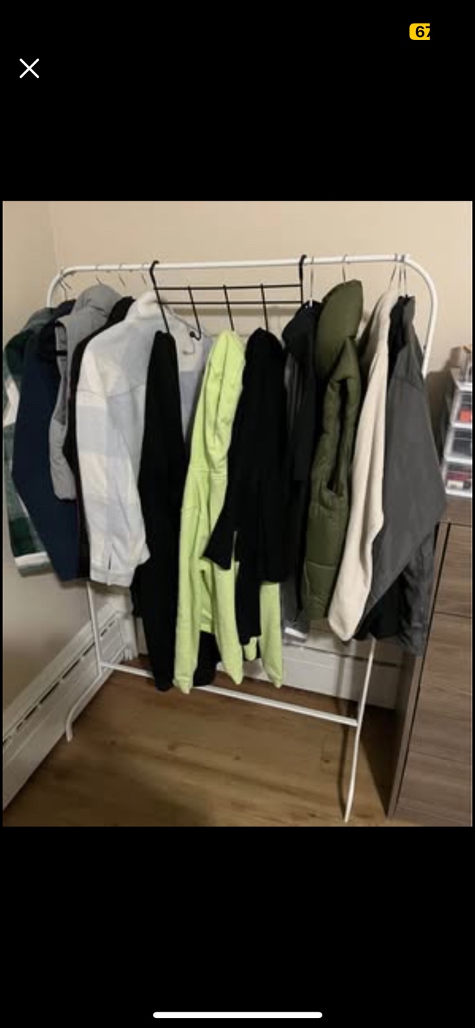 White Garment Rack