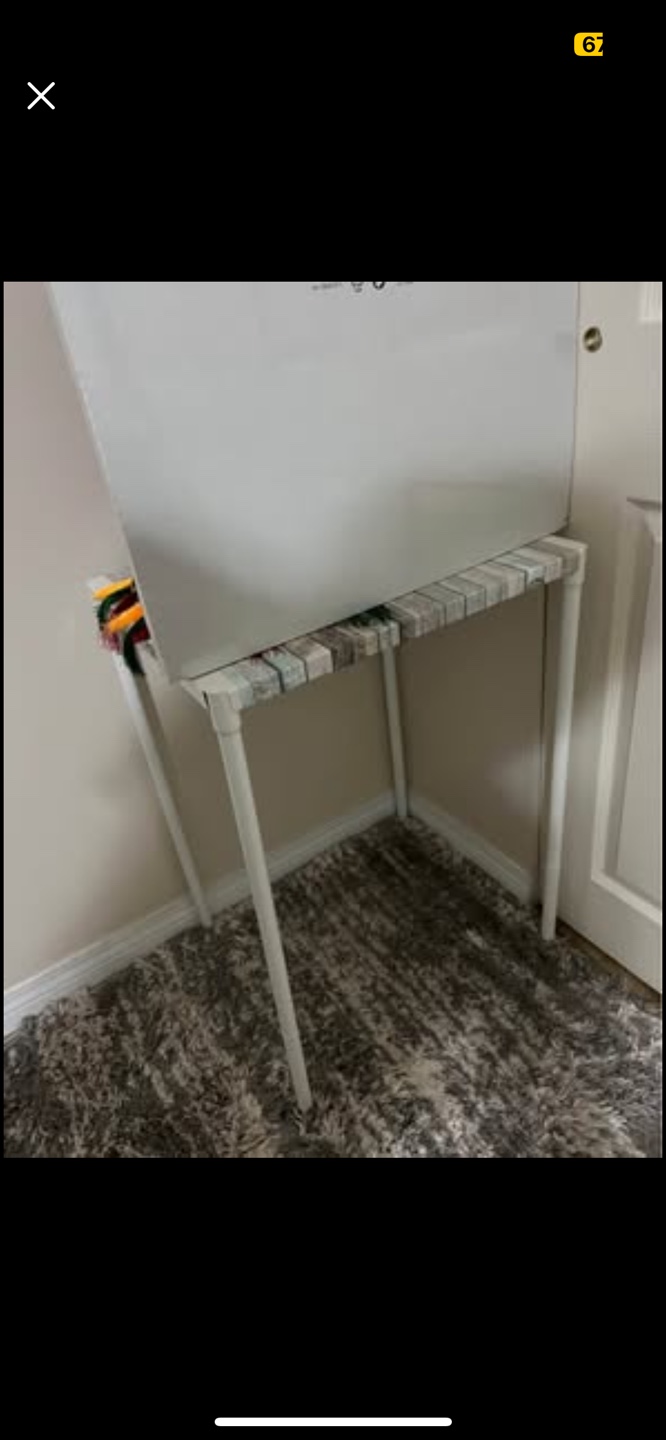 White Metal Table