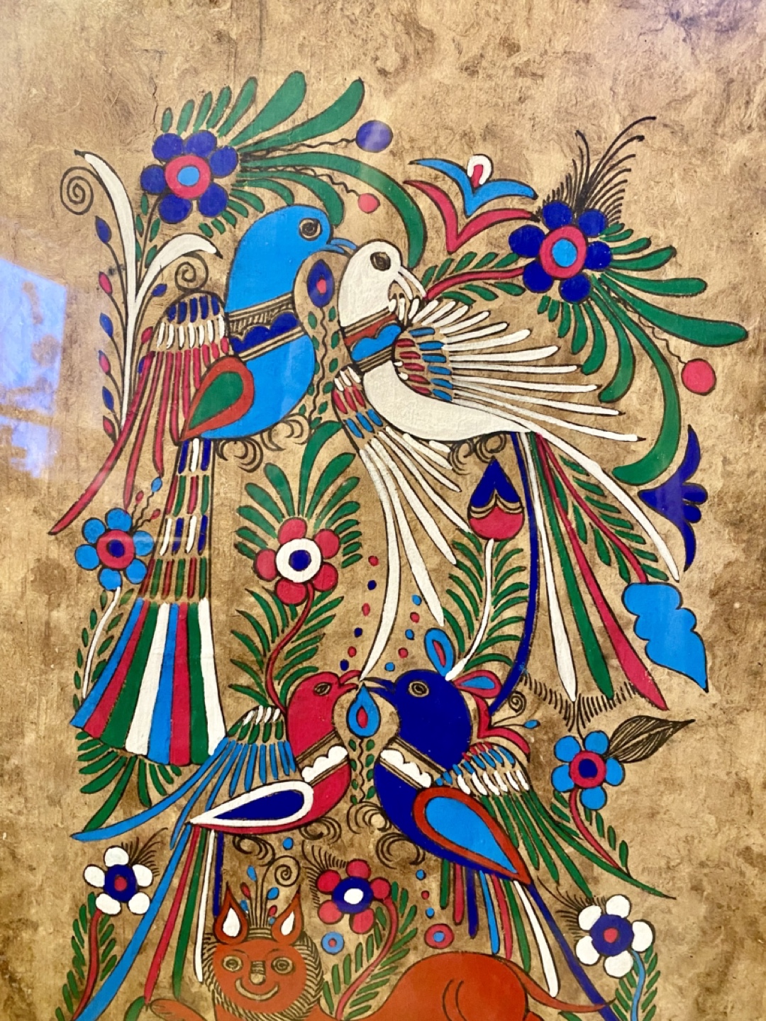 Framed Mexican Folk Art Painting - photo 2