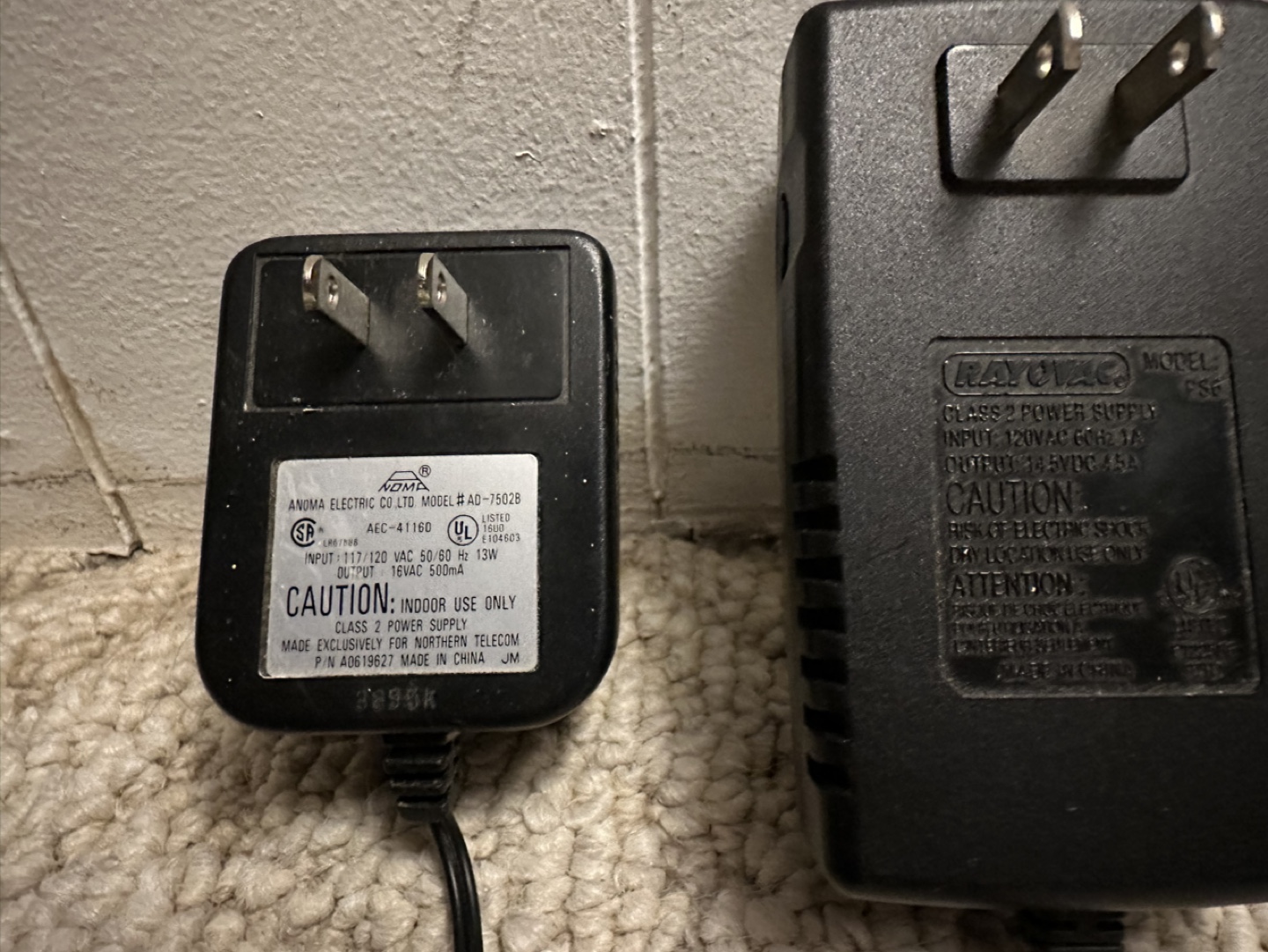 Lot of 7 AC Adapters
