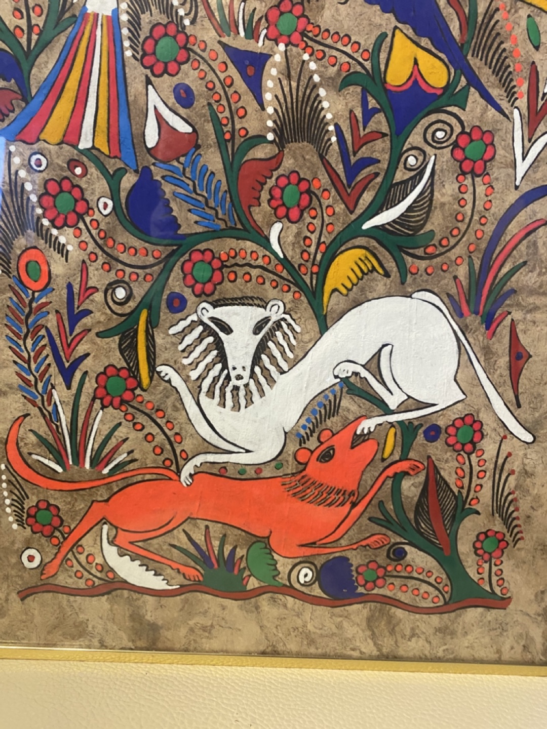 Framed Mexican Folk Art Print - photo 3