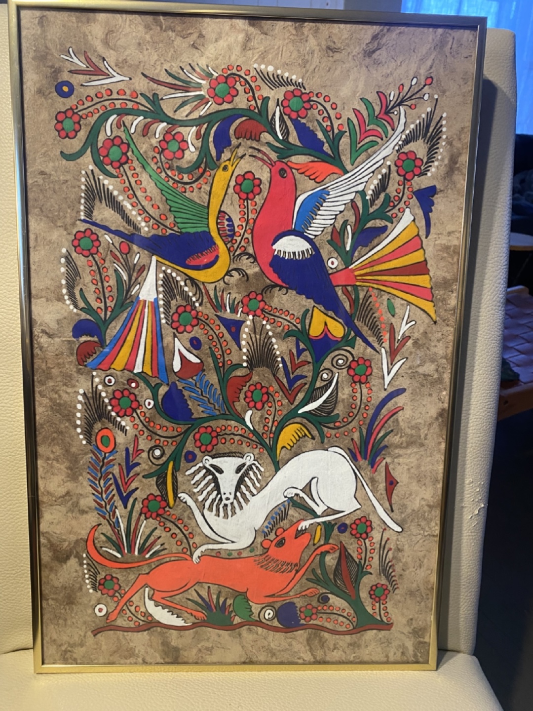 Framed Mexican Folk Art Print