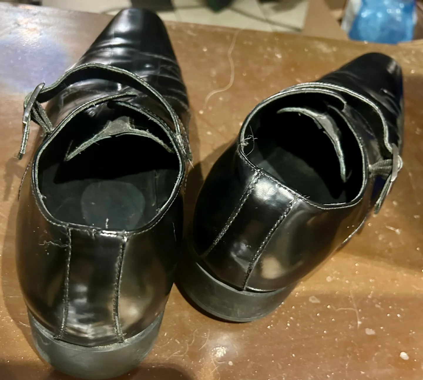 Men's Black Leather Buckle Shoes image indicator(3)