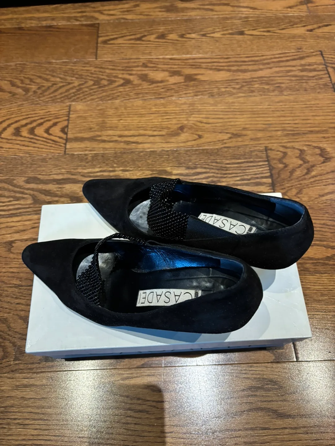 Italian 1990 Casadei 3 inch suede pumps - size 38 image indicator(2)