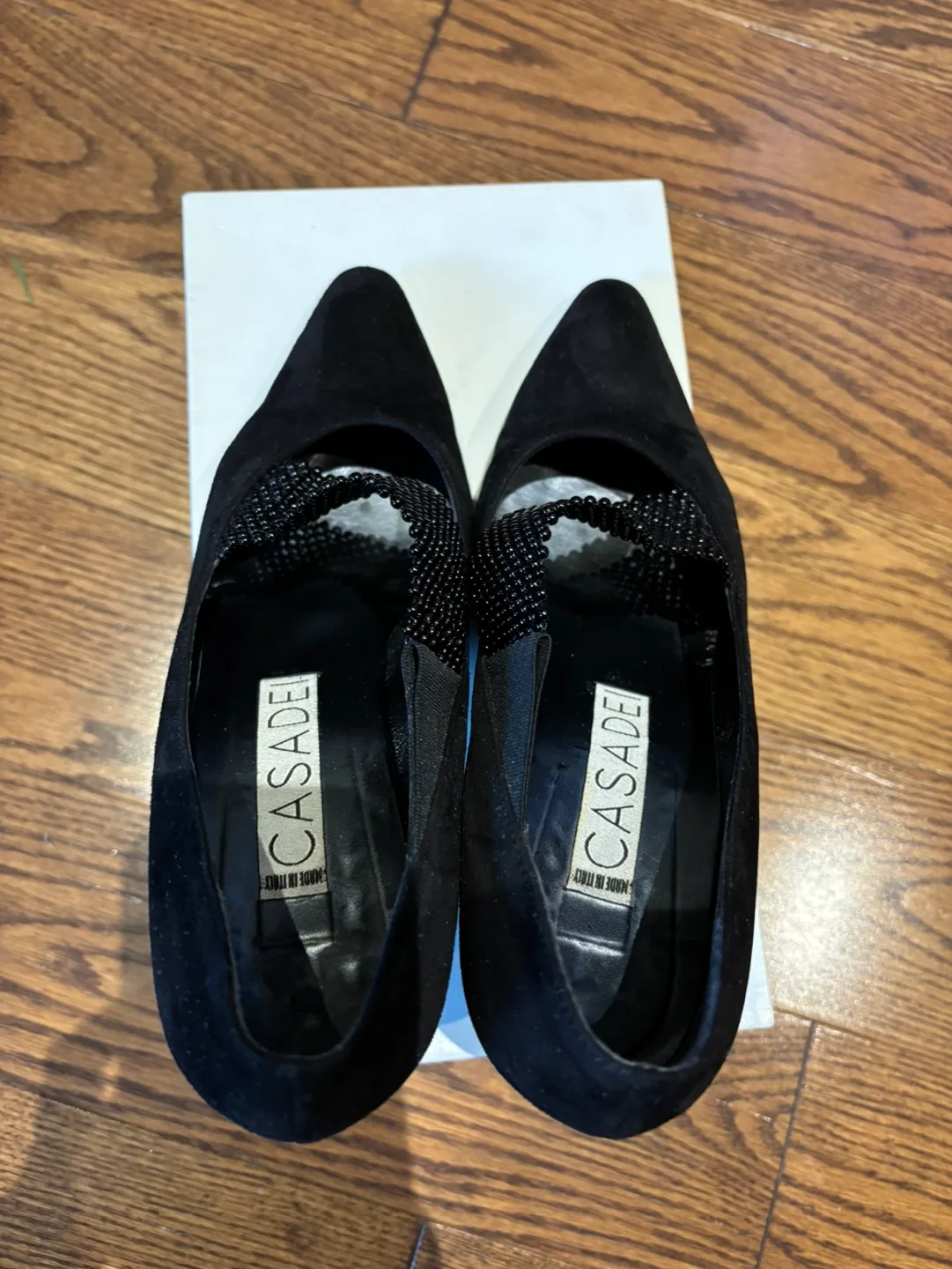 Italian 1990 Casadei 3 inch suede pumps - size 38 image indicator(3)