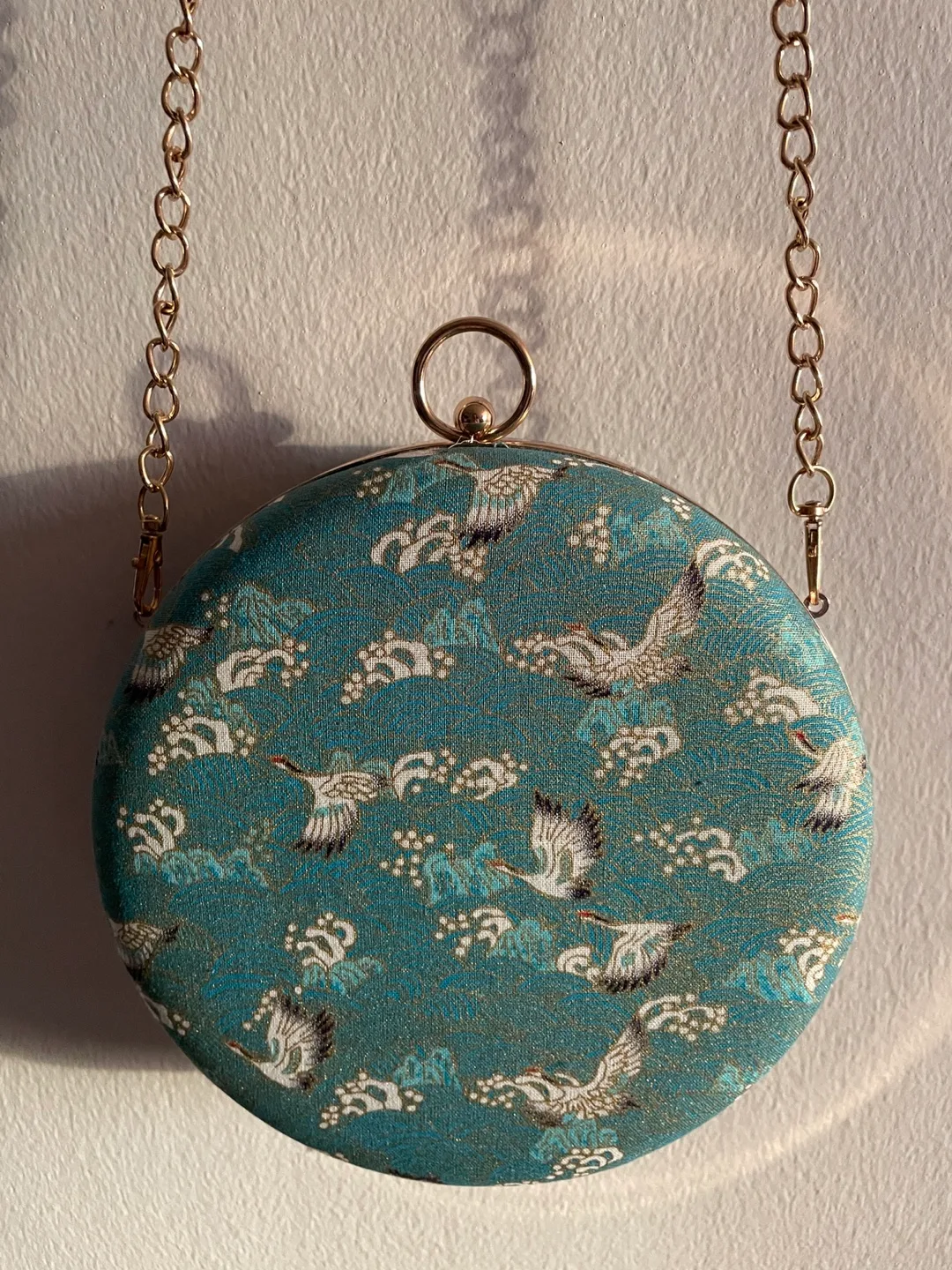 Vintage Embroidered Round Bag – Hanfu Style thumbnail