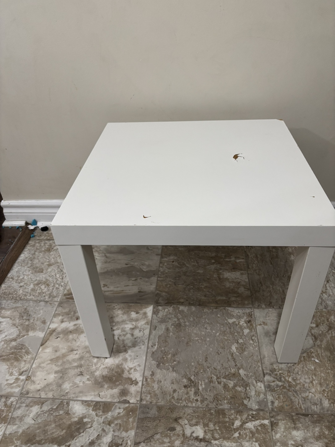 Double full size bed frame and side table for free - photo 4