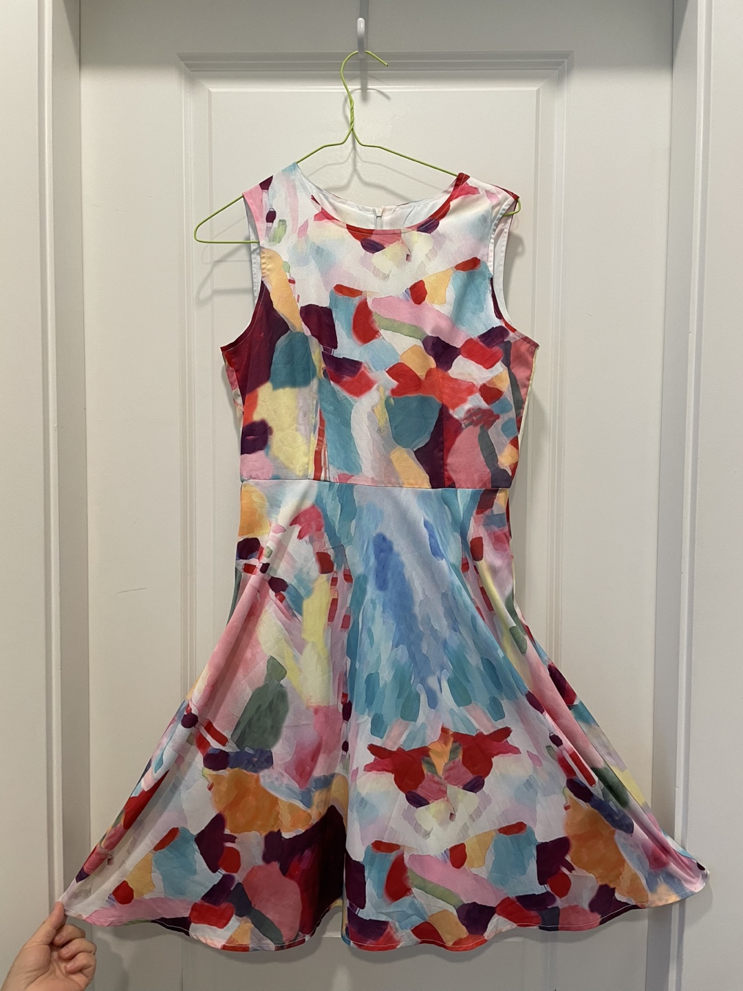 Abstract Print Dress