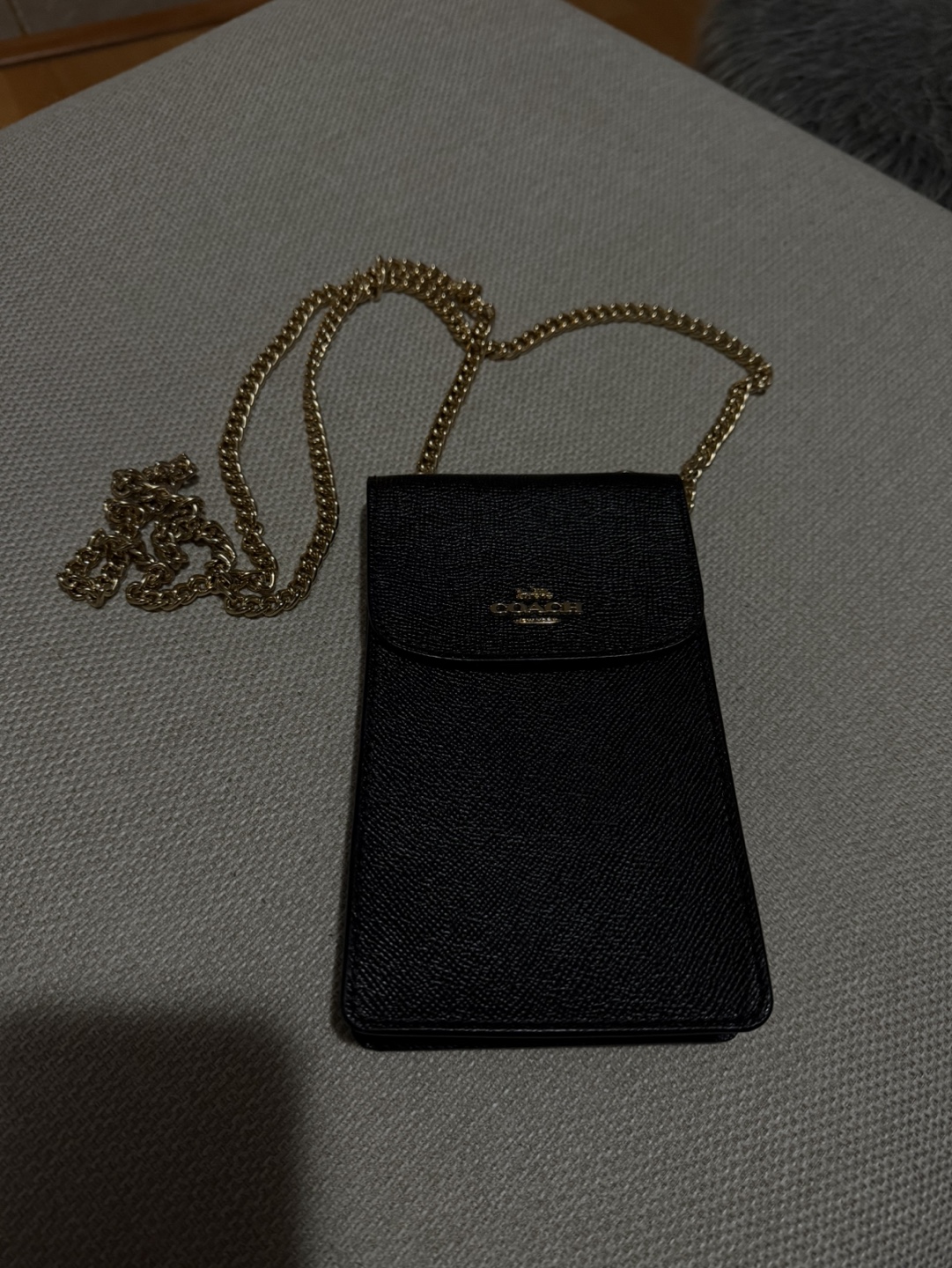 Coach Black Chain Phone Bag - photo 2