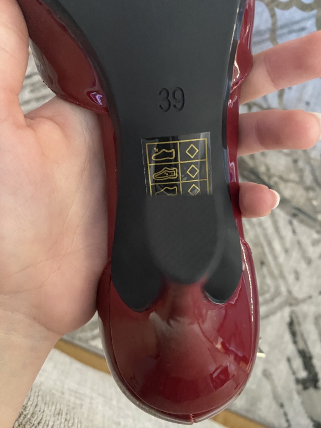Red Leather Heels size EUR39 - photo 4