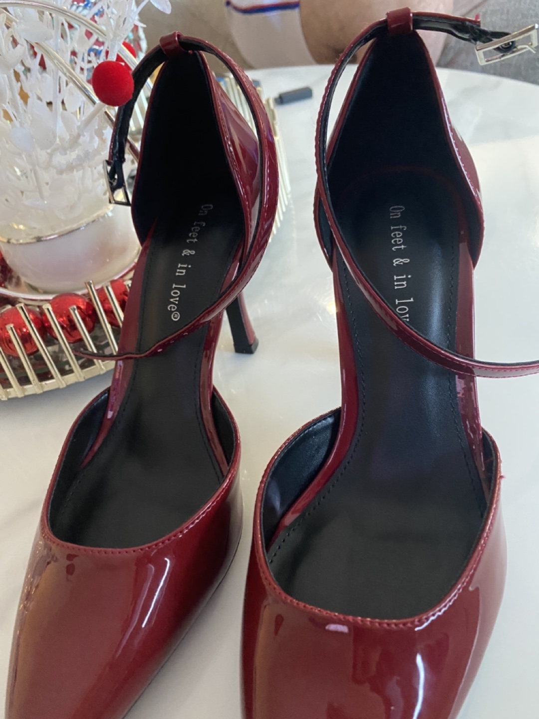 Red Leather Heels size EUR39 - photo 2