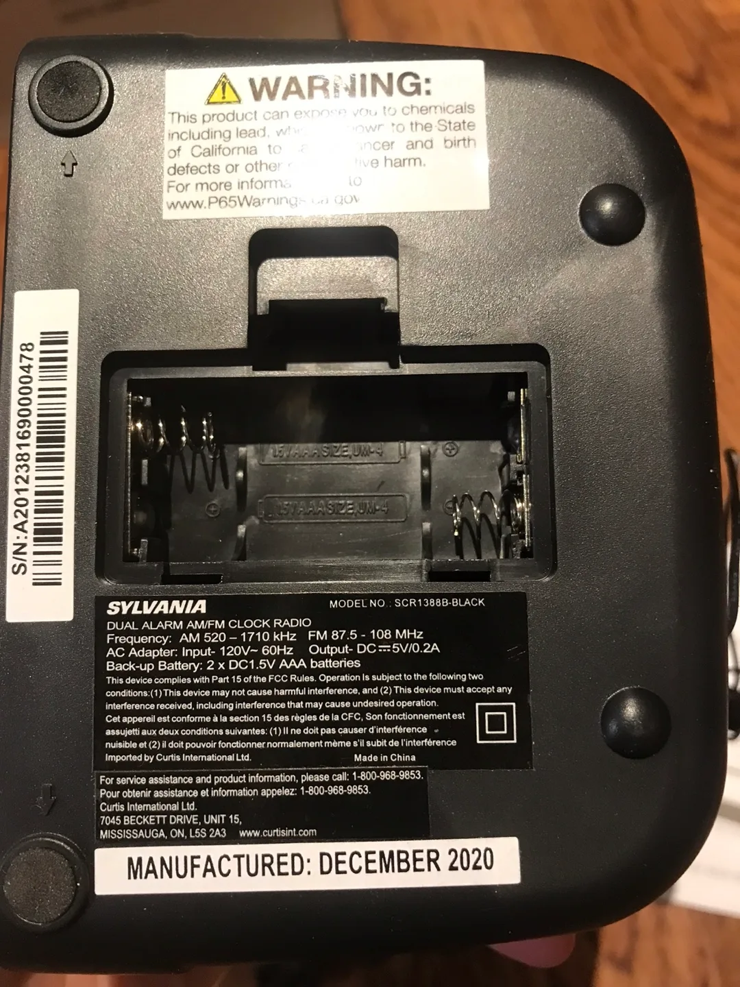 Electric Powered LED Clock + Alarm + AM / FM Radio image indicator(7)