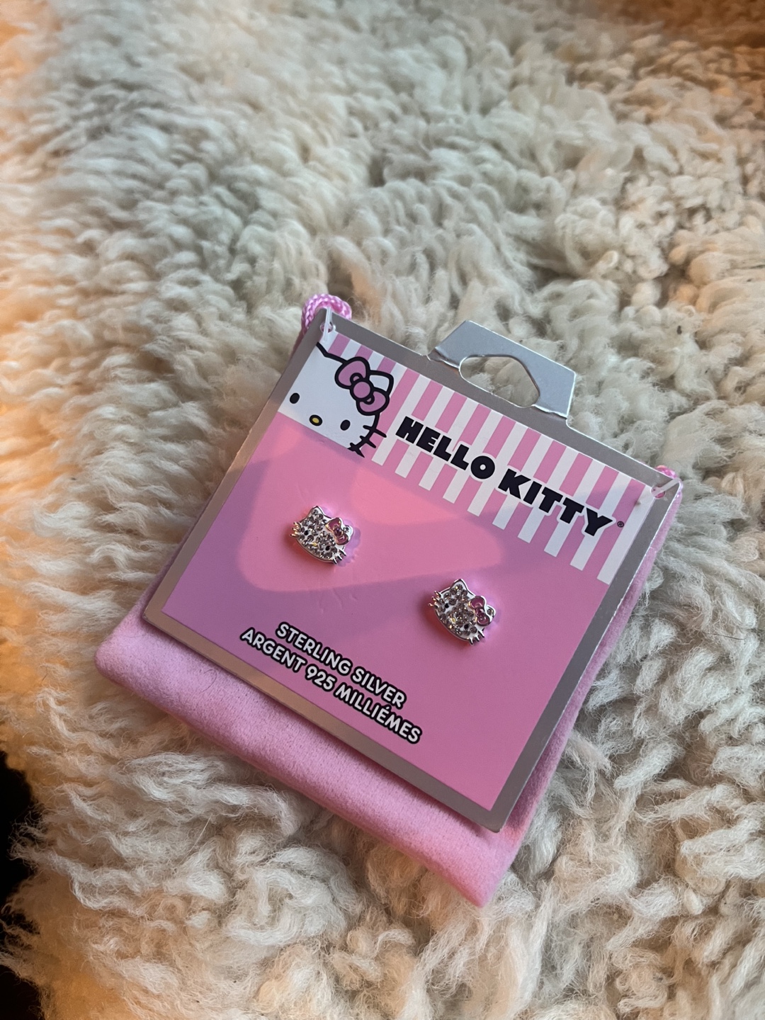 Hello Kitty Sterling Silver Earrings