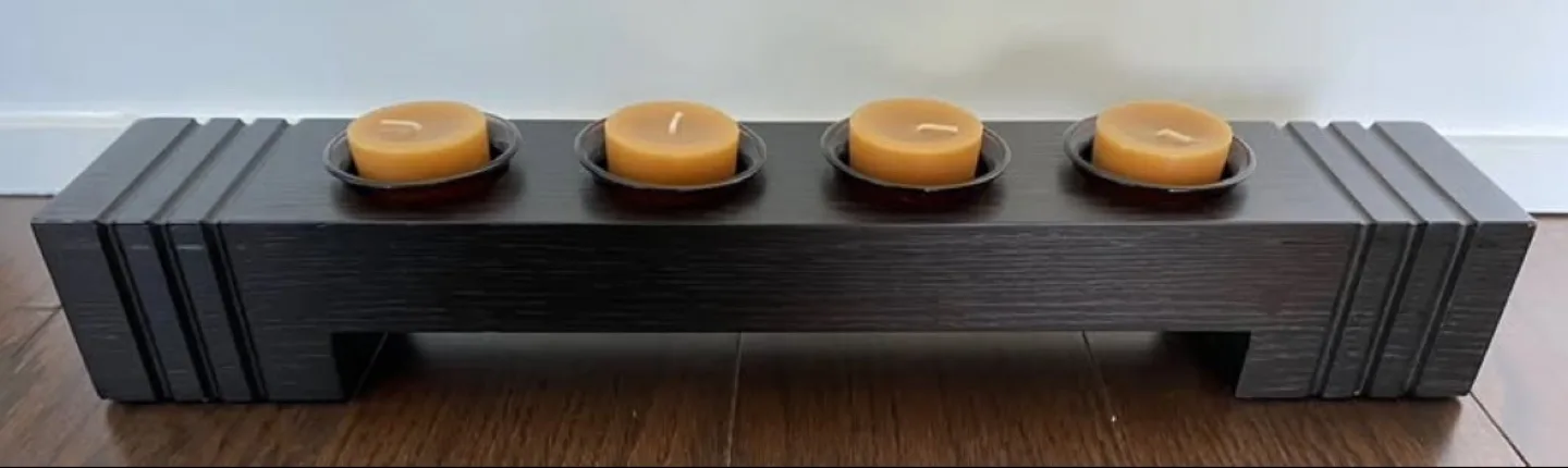 Pier1 Imports Decorative Square Accent Mirror and Candle Holder image indicator(3)