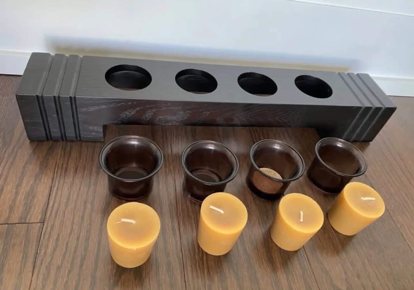 Pier1 Imports Decorative Square Accent Mirror and Candle Holder image indicator(4)