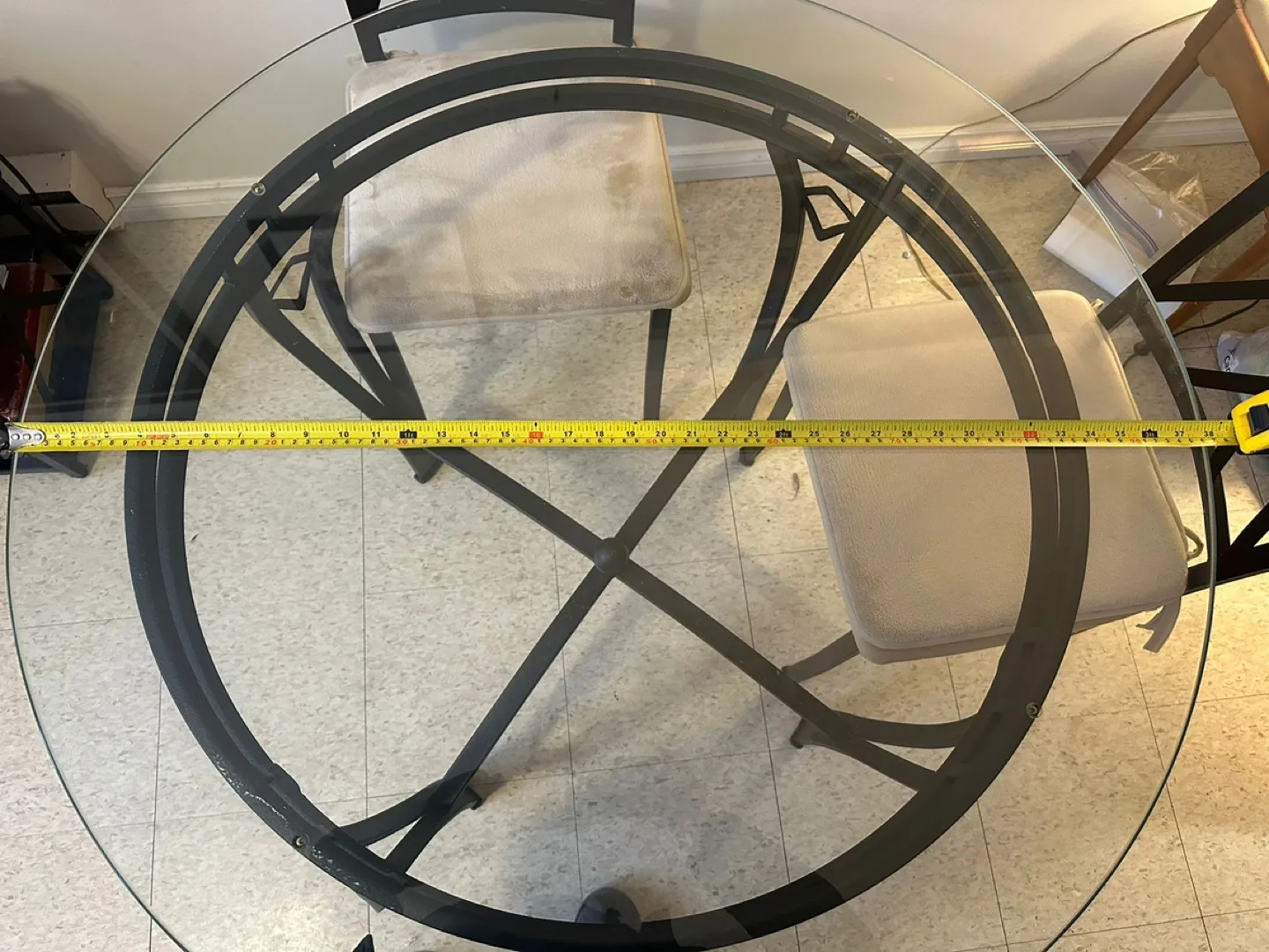 Glass Top Dining Table and Four Chairs image indicator(3)