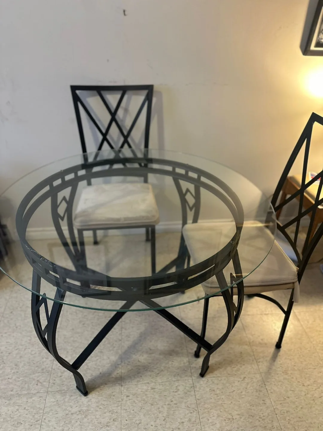 Glass Top Dining Table and Four Chairs image indicator(2)