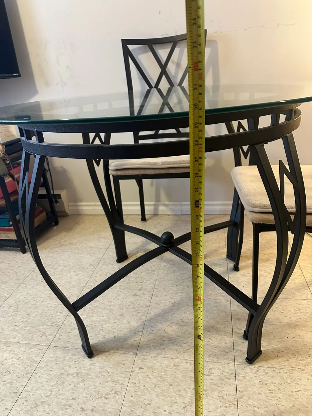 Glass Top Dining Table and Four Chairs image indicator(4)