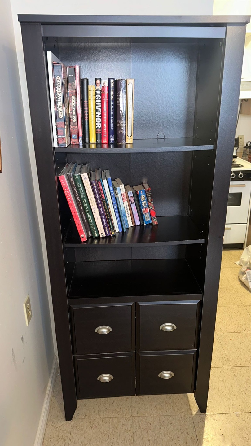 Tall Bookcase/Storage Cabinet with Doors
