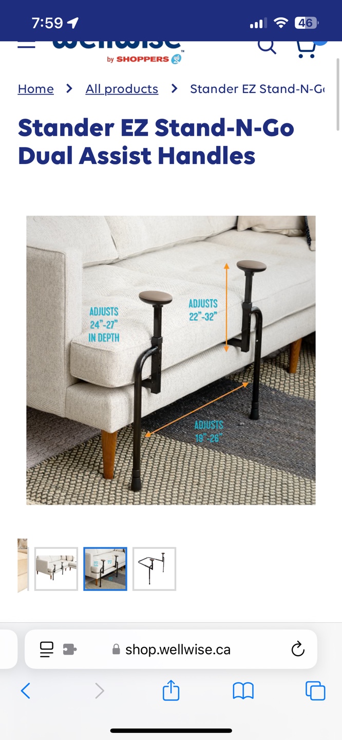 Couch or Bed Risers and Couch Assist Bar - photo 2
