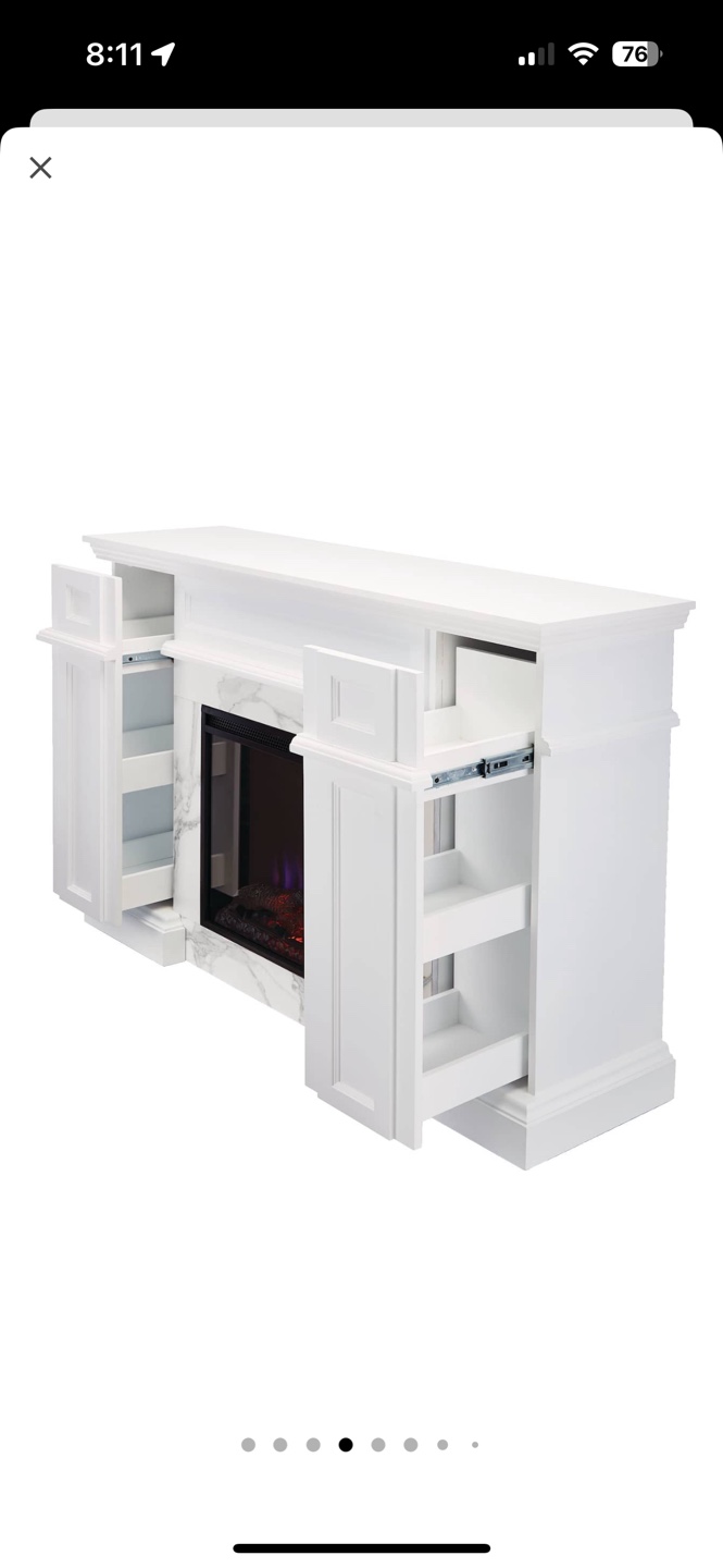 Marseilles Electric Fireplace with Mantel - photo 2