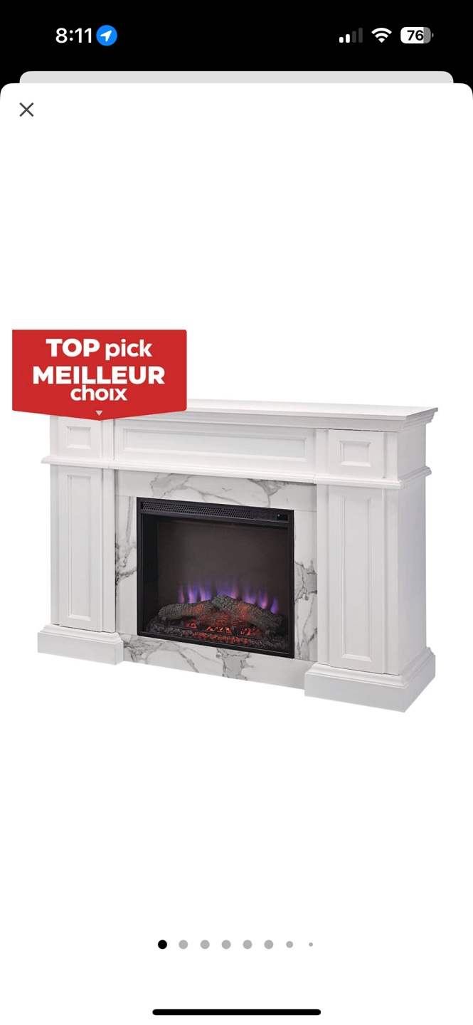 Marseilles Electric Fireplace with Mantel
